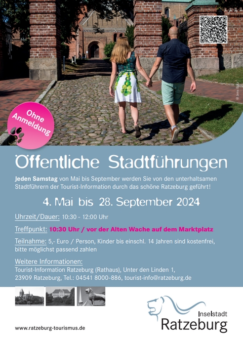 Öffentliche Stadtführungen in Ratzeburg