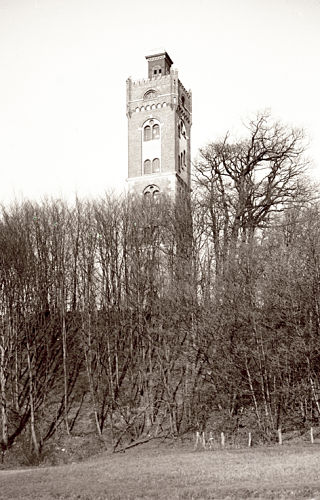 Ratzeburg. Wasserturm. 1925.  Foto von Albert Hannig.Glasplattennegativ im Kreismuseum in Ratzeburg.