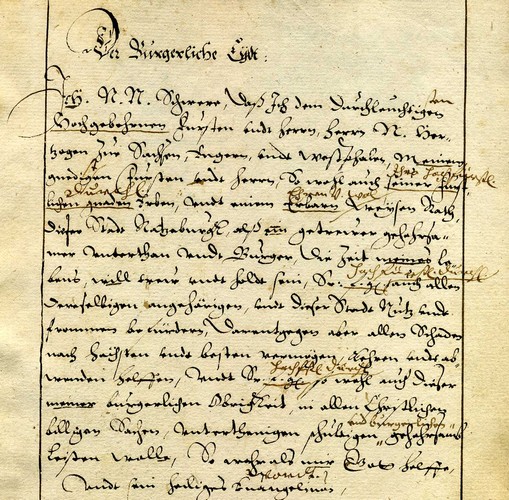 Das älteste Bürgerbuch der Stadt Ratzeburg
