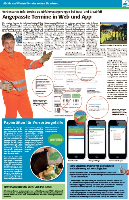 Infoblatt der AWSH (Abfallwirtschaft S&uuml;dholstein)
