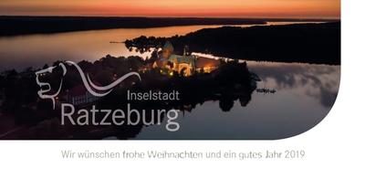 Die Stadt Ratzeburg w&uuml;nscht frohe Weihnachten und ein gutes Jahr 2019