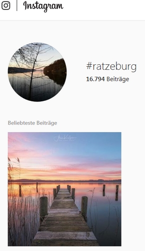 Ratzeburg abermals unter den Top 100 im nationalen Instagram-Ranking von TRAVELCIRCUS