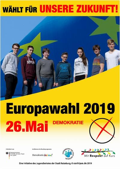 Ratzeburger Jugendbeirat wirbt f&uuml;r die Teilnahme an der Europawahl