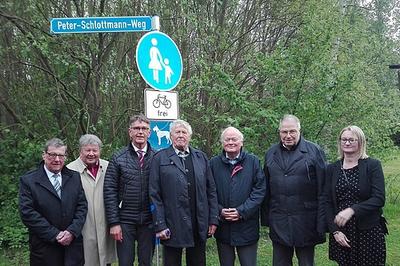Er&ouml;ffnung des &raquo;Peter-Schlottmann-Weges&laquo;