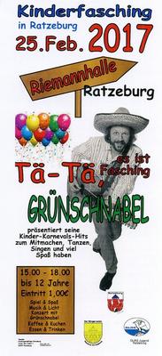 Bild vergr&ouml;&szlig;ern: Kinderfasching mit Gr&uuml;nschnabel