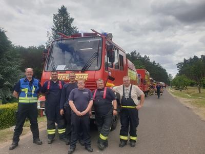 Ratzeburger Feuerwehr hilft im Walbrandgebiet bei Lübtheen