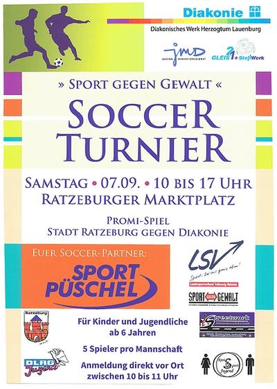 "Soccer-Turnier" auf dem Ratzeburger Marktplatz