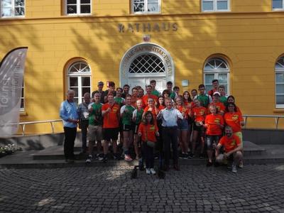 Sch&uuml;ler-Staffellauf an der ehemaligen innerdeutschen Grenze machte Station in Ratzeburg