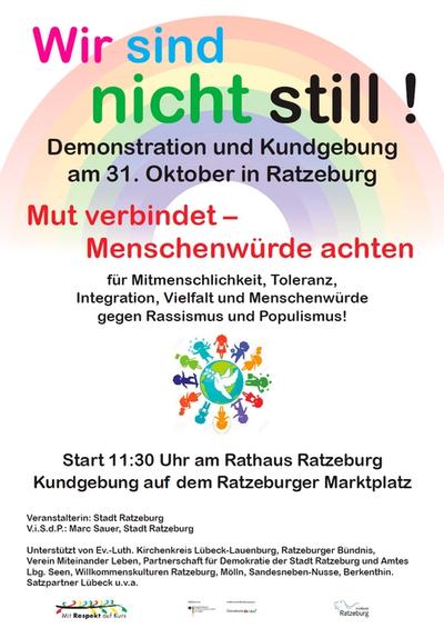 Kundgebung "Wir sind nicht still"