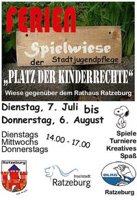 Bild vergr&ouml;&szlig;ern: Ferienspielwiese der Stadtjugendpflege Ratzeburg