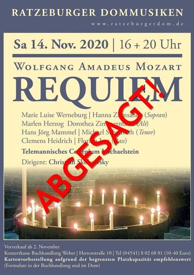Ratzeburger Dommusiken - "Requiem" von Wolfgang Amadeus Mozart