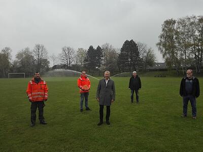 Brunnenanlage auf dem Riemannsportplatz instand gesetzt