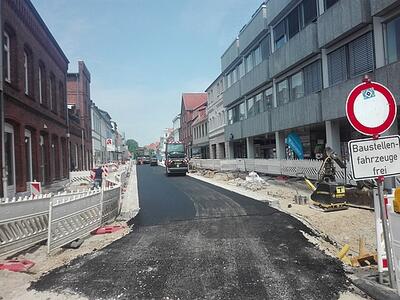 Erneuerung der Domstra&szlig;e macht sichtbare Fortschritte