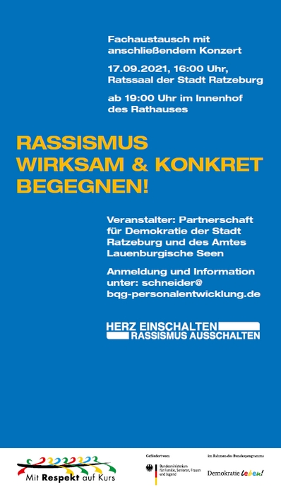 Fachaustausch "RASSISMUS WIRKSAM & KONKRET BEGEGNEN!"