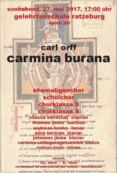 "Carmina Burana" - Chorkonzert in der Lauenburgischen Gelehrtenschule