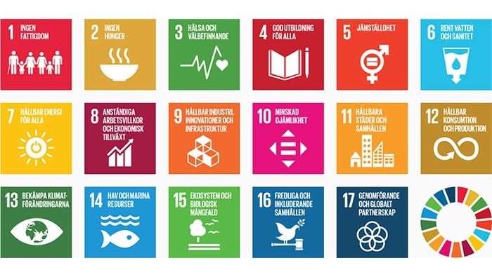 Die 17 Ziele der Agenda 2030 für nachhaltige Entwicklung, die von den Vereinten Nationen erarbeitet wurden