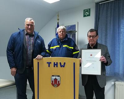 Gratulation zum 70-jährigen Bestehen des THW Ortsverbandes Ratzeburg