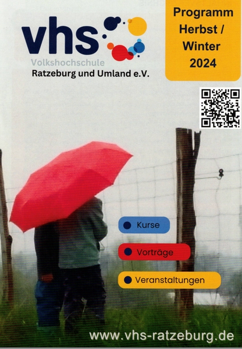 Die VHS Ratzeburg und Umland e.V. startet das neue Herbst-Winter-Programm 2024