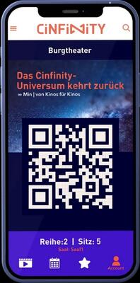 Bild vergr&ouml;&szlig;ern: Ein Kinoabo f&uuml;r Deutschland, so ist die Idee von CINFINITY, einer App, die ein Kinoabo in teilnehmenden Kinos f&uuml;r nur 12,50 Euro im Monat anbietet.