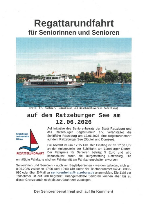 Regatta-Rundfahrt f&uuml;r Senioren