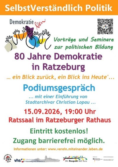 '80 Jahre Demokratie in Ratzeburg'
