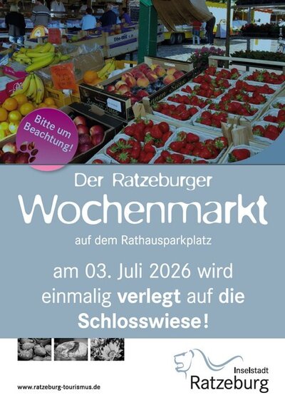 Verlegung des Ratzeburger Wochenmarktes