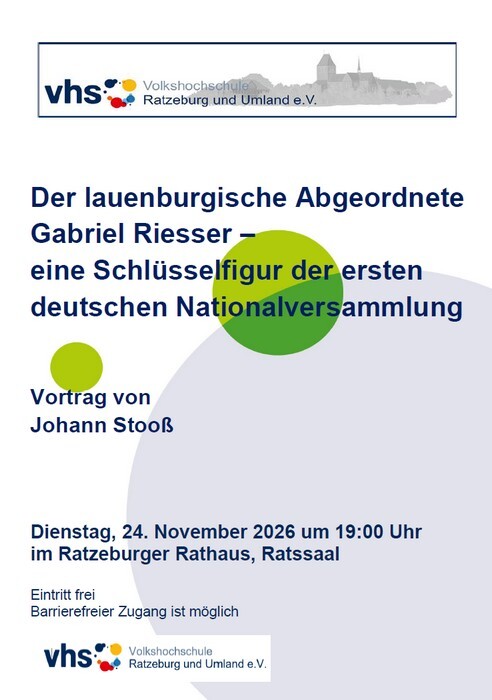 "Der lauenburgische Abgeordnete Gabriel Riesser"
