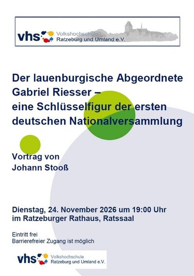"Der lauenburgische Abgeordnete Gabriel Riesser"