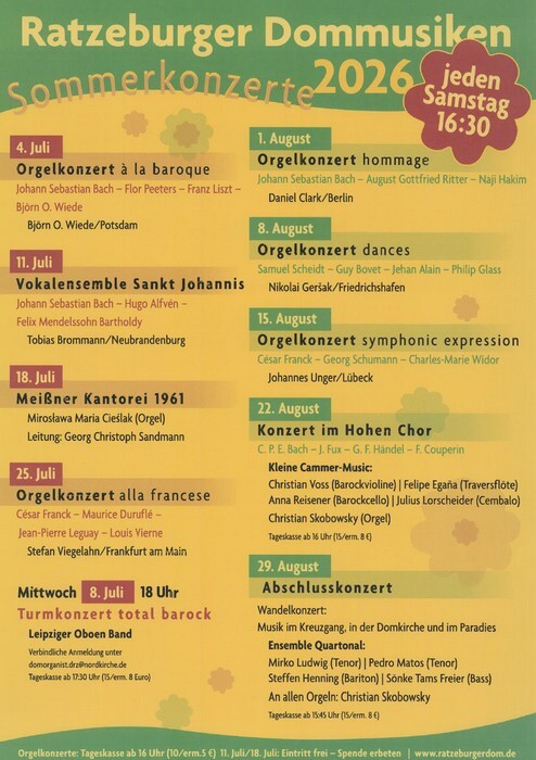 Ratzeburger Dommusiken 2026