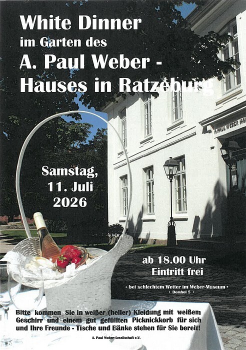 White Dinner im Garten des A.-Paul-Weber Hauses