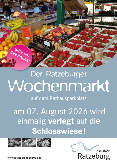 Verlegung des Ratzeburger Wochenmarktes