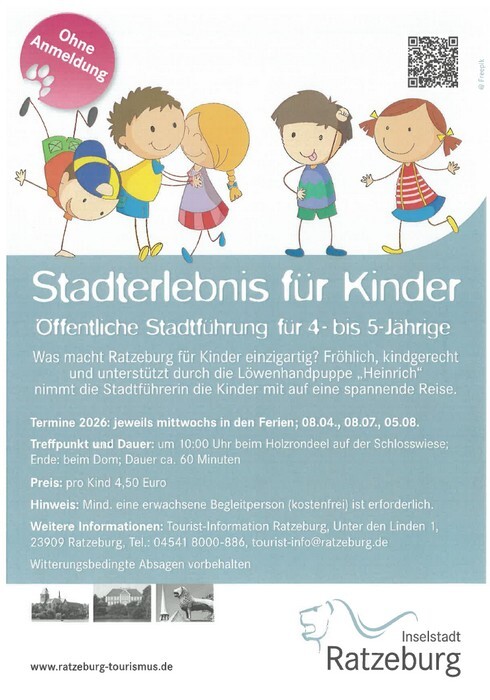 &Ouml;ffentliche Stadtf&uuml;hrung f&uuml;r Kinder