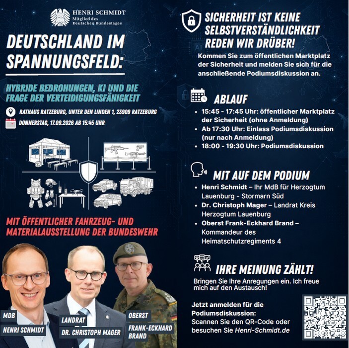 Deutschland im Spannungsfeld: Hybride Bedrohungen, KI und die Frage der Verteidigungsf&auml;higkeit
