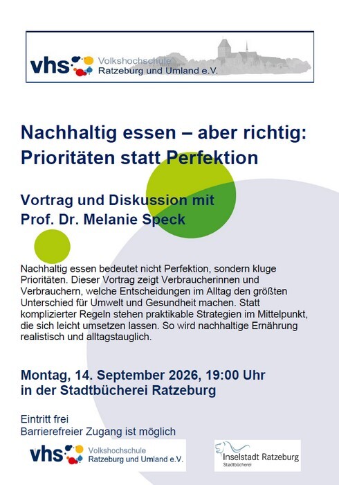 Nachhaltig essen - aber richtig: Priorit&auml;ten statt Perfektion