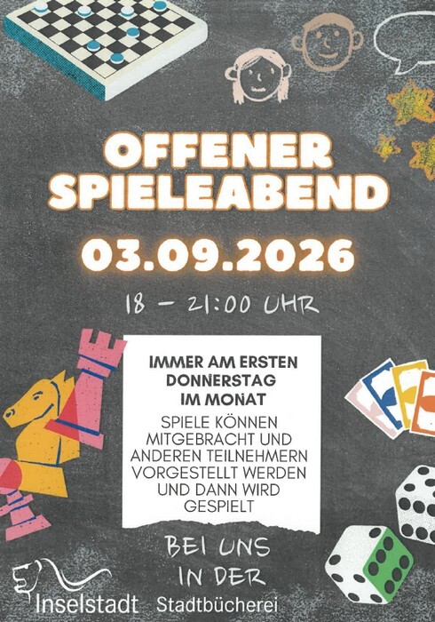 Offener Spielabend in der Stadtb&uuml;cherei