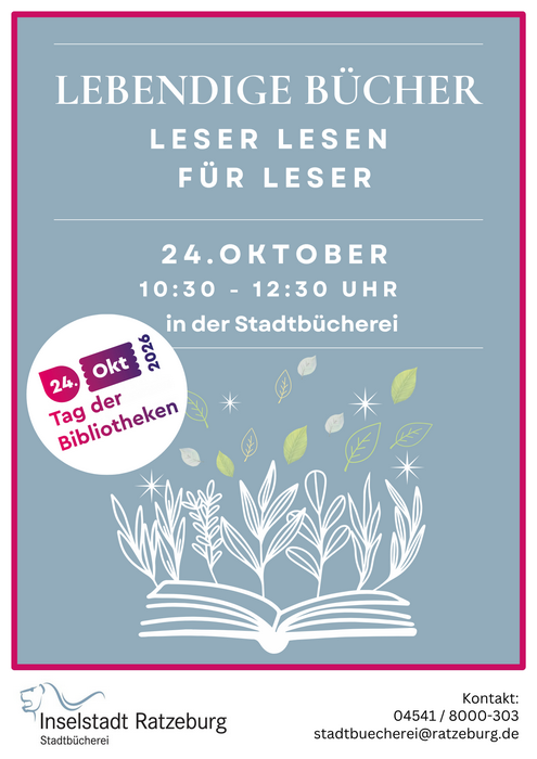 'Lebendige B&uuml;cher' - Leser lesen f&uuml;r Leser